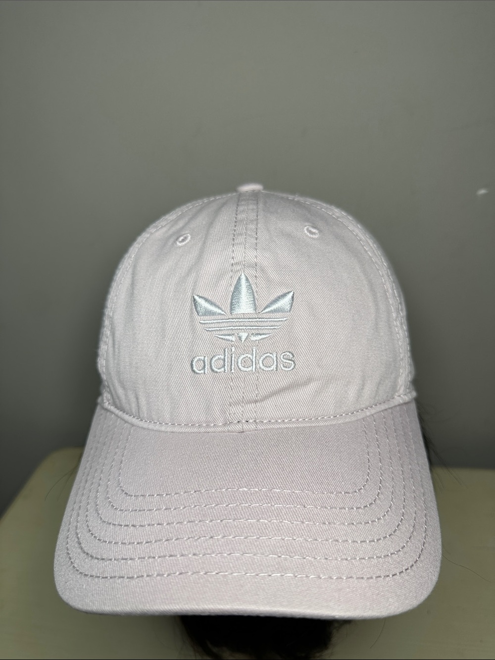 Adidas faint off white Pale Pink Trefoil Cap